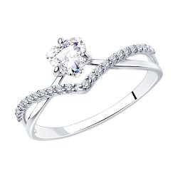 Кольцо из серебра с фианитами (Арт.94011750)