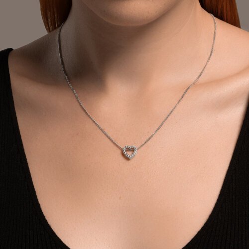 Колье из серебра с фианитами (Арт.94071014)