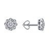 Серьги из белого золота с бриллиантами (Арт.52-222-02059-1)