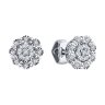 Серьги из белого золота с бриллиантами (Арт.52-222-02059-1)