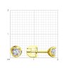 Серьги из желтого золота с фианитами (Арт.53-122-00743-1)