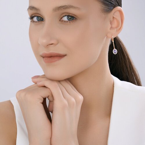 Серьги золотые пробы 585 (Арт.72-00498)