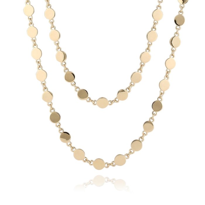 Ожерелье из золота с бриллиантом и ониксом Русские Самоцветы (Арт.95861)