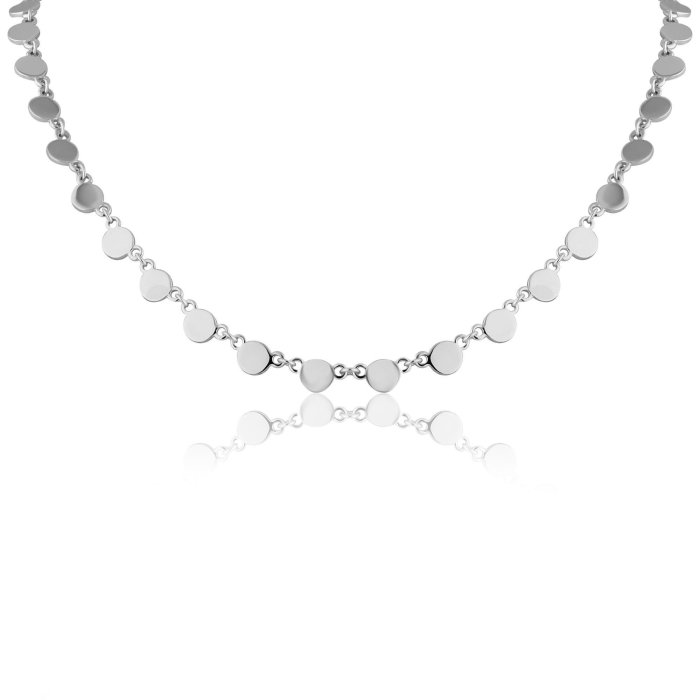 Ожерелье из золота с бриллиантом и ониксом Русские Самоцветы (Арт.95861)