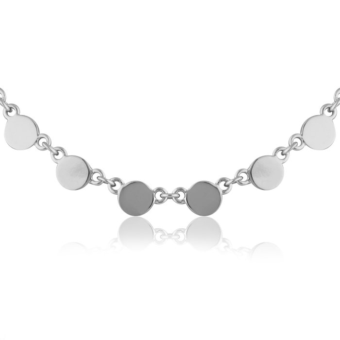 Ожерелье из золота с бриллиантом и ониксом Русские Самоцветы (Арт.95861)