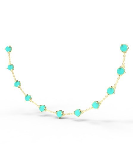 Ожерелье из золота с бриллиантом и ониксом Русские Самоцветы (Арт.95861)