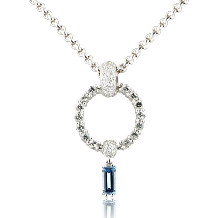 Ожерелье из золота с бриллиантом и ониксом Русские Самоцветы (Арт.95861)