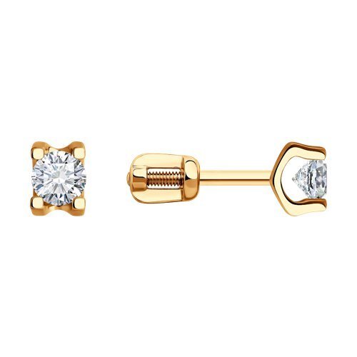 Серьги из золота с фианитами (Арт.0200159)