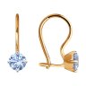 Серьги из золота с голубыми фианитами (Арт.026948)