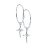 Серьги из серебра с фианитами (Арт.94024825)