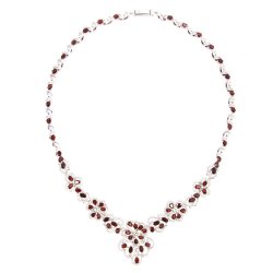 Колье из серебра с гранатом TEOSA N-DRGR00471-GR