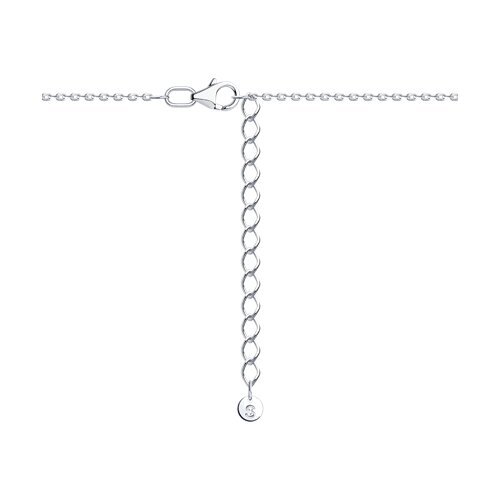 Колье из серебра с празиолитом и фианитом (Арт.92070115)