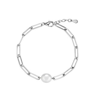 Браслет серебряный с жемчугом «Baroque Pearl Fresh» Fresh Jewelry (арт.PI-B442-12-X-W-PN-X-X)