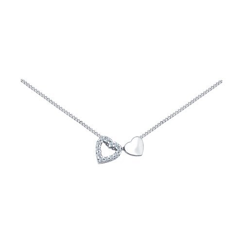 Колье из серебра с фианитами (Арт.94070057)