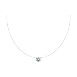 Колье из серебра с фианитом (Арт.94070425)