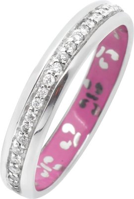 Кольцо из белого золота с бриллиантом и эмалью (Арт.k4hl07wg)