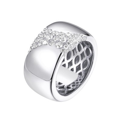 Кольцо серебряное с фианитами «Ice Glow» Fresh Jewelry (арт.SL-R03000-X-W-X-X-W)
