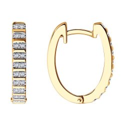 Серьги из золота с бриллиантами (Арт.1021779)