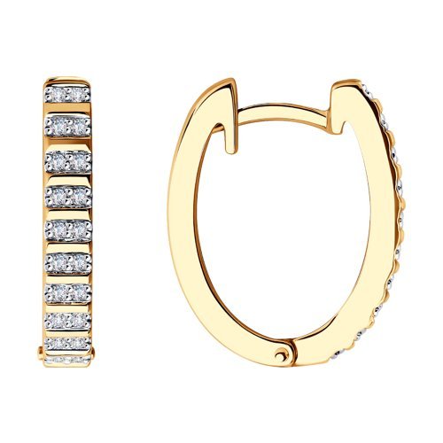 Серьги из золота с бриллиантами (Арт.1021779)