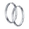 Серьги конго из серебра с алмазной гранью (Арт.94140064)