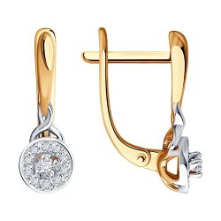 Серьги из золота с бриллиантами (Арт.1022132)