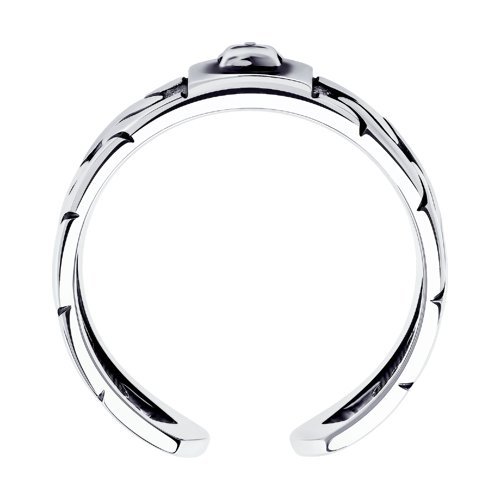 Кольцо из чернёного серебра (Арт.95010142)