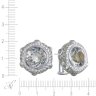 Серьги из белого золота с бриллиантом и празиолитом (Арт.es0155-010_sm_ga_wg)