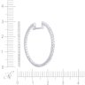 Серьги из белого золота с бриллиантом (Арт.kae-12_sr_wg)