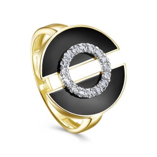 Кольцо с бриллиантами из золота «Black Shine Orbit» Kabarovsky (арт.11-22044-1002)