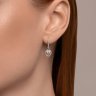 Серьги из белого золота с бриллиантами (Арт.9020063)