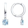 Серьги из серебра с топазами (Арт.92022391)