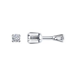 Серьги из белого золота с бриллиантами (Арт.1021820-3)