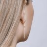 Серьги из золочёного серебра с фианитами (Арт.93020951)