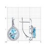 Серьги из серебра с топазами и фианитами (Арт.94-320-02047-1)