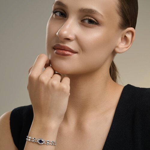 Браслет SOKOLOV «Синий взгляд» из серебра 925 с фианитами (арт. 94051596)