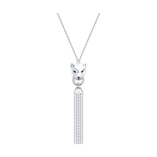 Колье из серебра с эмалью (Арт.94071305)