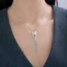 Колье из серебра с эмалью (Арт.94071305)