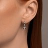 Серьги из серебра с фианитами (Арт.94026627)