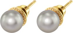Серьги из серебра с жемчугом (Арт.aas-13-8-28-g)