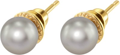 Серьги серебряные с жемчугом «Beautiful 28G» Rivoli (арт.AAS-13-8-28-G)