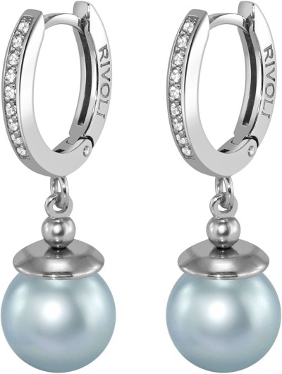 Серьги серебряные с жемчугом и куб. цирконием Beautiful 27S Rivoli (арт.AAS-4-B-10-27-S)