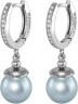 Серьги серебряные с жемчугом и куб. цирконием Beautiful 27S Rivoli (арт.AAS-4-B-10-27-S)