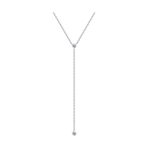 Колье из серебра с фианитами (Арт.94071015)