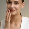 Подвеска из серебра с изумрудами и фианитами (Арт.63030000)