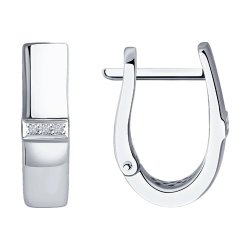 Серьги из белого золота с бриллиантами (Арт.52-220-01352-1)