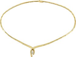 Ожерелье из золота с бриллиантом Русские Самоцветы (Арт.dy547jb2)