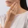 Кольцо из желтого золота с фианитом (Арт.017494-2)
