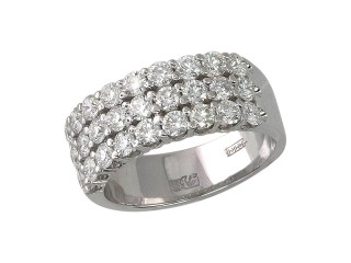 Кольцо с бриллиантами «Сияние Elegance» из белого золота Estet (арт.01К625996)