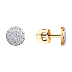 Серьги из золота с фианитами (Арт.029552)