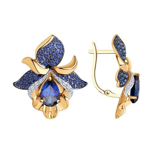 Серьги золотые пробы 585 (Арт.725060)